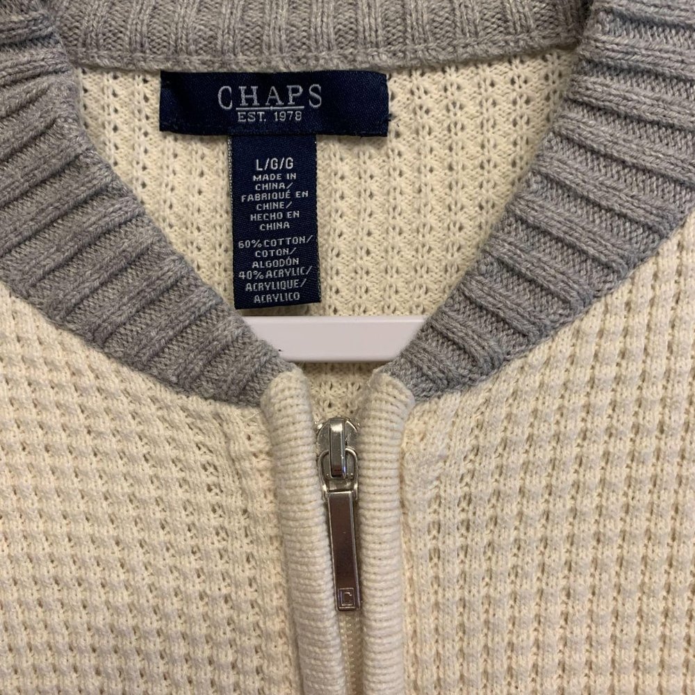 Ralph Lauren Chaps Collegiate Full Zip Cardigan - Picture 3 of 9